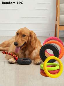 Durable Rubber Dog Chew Toy - Interactive Tire Shaped Pet Toy With Sturdy Teeth, Suitable For All Dog Breeds, Fun Dog Toy | Tire Shaped Toy | Durable Dog Toy, Dog Toy - Black - View 11