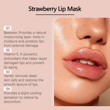 Hydrating Lip Sleeping Mask, Nourishing Lip Balm Cream For Soft Smooth Lips, Daily Moisturizing Lip Care For Women - Strawberry - View 4