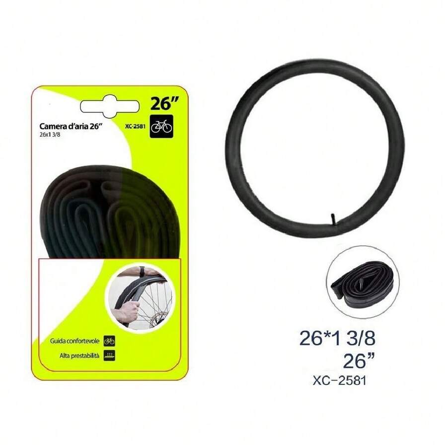 OISE ART STORE Camera D'aria 26" Per Pneumatici Ruote Bici Bicicletta Bike 26x1 3/8 Xc-2581 - - Multicolore - Visualizzare 1