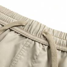 Nike Dri-Fit Dri-FIT 純色腰部抽繩速乾休閒短褲 男款 - 淺卡其色 - 查看 8