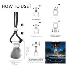 Little Kaizi *Matte Triangle Shape *Scented Car Air Freshener - Long-Lasting Car Diffuser - Lasts 60+ Days-Fresh Woody Fruity Type, 30% Air Freshener Concentration - Bk26 - View 3