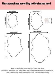 1 pieza Alfombra de área de piel suave y esponjosa de color azul real, cómoda para dormitorio, sala de estar, estudio, oficina, entrada, decoración de habitación como alfombra de piso, alfombras de dormitorio esponjosas, lavable y antideslizante, alfombra linda - Decoración del hogar de temporada para interiores, ideal para uso en interiores, alfombra de sala de estar lujosa y sencilla - azul real - Ver 5