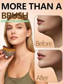 1支全新淋巴轮廓面部刷，干刷式面部刷，淋巴引流按摩器，精准贴合肌肤，缓解疲劳，1支装，旅行必备，经济实惠，旅行化妆刷，女士礼物，化妆师，专业全套化妆工具 - 多色 - 查看 1