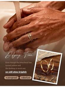 Milacolato 14K Gold Plated Stackable Rings For Women Non Tarnish Thin Dainty Ring Set Minimalist Stacking Thumb Rings Statement Pinky Engagement Ring Promise Wedding Bands For Women Size 5-10 - Nhiều màu - Xem 5