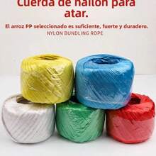 94*2m  2 uds  Cuerda de Nailon, Cuerda de Plástico, Cuerda para Atar Vidrio, Cordón de Embalaje, Hebilla, Cuerda de Nailon con Boca de Hebi... - C - Ver 2