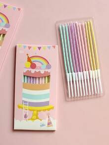 12pcs/24pcs Colorful Swirl Birthday Candles, Cake Decorations, Electric Birthday Cake Decorations, Cake Toppers, Baking Decorations, Cake Decorating Supplies, Suitable For Party Decorations, Baking And Celebrations - Colored Twist Candles, Suitable For Special Occasions And Back To School Season - Macaron Color - View 7