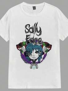 Unisex T-Shirt 100% Cotton FACE Fast Shipping - White - View 1