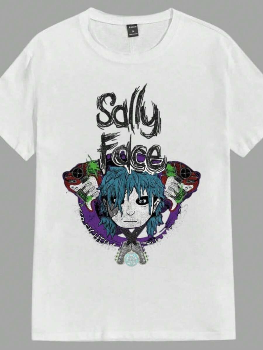 Unisex T-Shirt 100% Cotton FACE Fast Shipping - White - View 1
