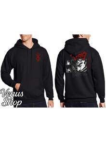 Anime Manga Berserker Guts Sweatshirt, Animation Fantasy Seinen Geek, Unisex Men's And Women's 100% Cotton Premium Streetwear Top Release, Immediate Shipping, Various Colors!! - 動漫4 - 查看 1