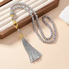 99pcs 6mm Faux Pearl Rosary Beads, Luxury Muslim Gift, Hajj Pilgrimage Gift, 99 Beads Tasbih, Islamic Wedding Gift, Muslim Gift - Multicolor - View 20