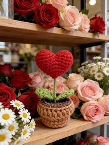 1PC Red 3D Rose Romantic Pop-Up Greeting Card, Creative Wedding Invitation Card For Valentine's Day Gift, Anniversary, Proposal, Date Night, Bridal Shower, Engagement, Love Note Card For Couples, Newlyweds, Wife, Girlfriend - A - 查看 10