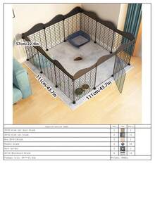 Easy Install Removable Small Dog Fence, Collapsible Indoor Pet Gate For Small Dogs - Multicolor - View 13