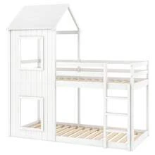 Kids Bed Frames, Headboards & Footboards - White + Pine + 90cm*200cm - View 11