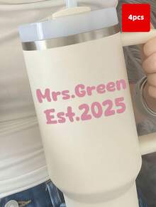 1/4/8pcs Customizable Text Stickers, Personalized Wedding Favors And Back-To-School Name Labels, Optional Fonts And Colors, Suitable For Glassware, Gift Bags, Party Decorations, Bridal Shower Boxes, Desk Storage, Ideal Gift For Father, Mother, Son, Daughter, Friends - Multicolor - View 38