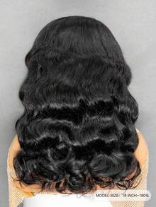 OQ 200% 密度，8-16 英寸 M 型帽，无需胶水即可佩戴，丝滑海洋波浪波波头，9x6 透明蕾丝前额假发，预漂白，细小发结，自然色，预拔发际线，情人节礼物，无需胶水，新手友好，耐用持久，轻盈帽型，全天舒适，掉发极少，适合日常佩戴，办公室女性适用。 - SNatural - 查看 4