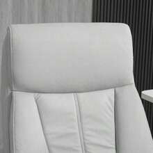 Massaging Office Chair With Reclining Function, Ergonomic Office Chair, Height-Adjustable Executive Chair With Footrest, Light Gray, For Office And Home Office Use - Grey - View 8