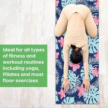 1pc 71*22inch Yoga Mat, Various Patterns Available, Non-Slip & Durable, Extra Wide & Thick, Suitable For Home Use, Fitness, Beginner Yoga Training - Multicolor - View 8