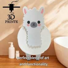 The New Sheep - Soporte de papel higiénico de alpaca divertido juego de baño de pie soporte de rollo de ovejas  impreso en 3D soporte de papel higiénico divertido ovejas 1 unidad - Alpaca 1 pieza - Ver 3