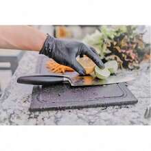 Black Disposable Latex-Free Food For Cooking Cleaning Household Pet Care Beauty Spa Pink Nitrile Gloves Powder Free Disposable Latex Free (100/Ct Box) - Black - View 4