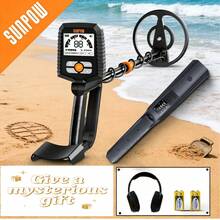 SUNPOW Professional Metal Detector Combo: Upgraded Rechargeable Lithium Battery Pinpointer Wand With LED Display & Full-Size Detector With LCD Depth Display | 4 Modes, Audio/Vibration Alert For Beach, Gold & Relic Hunting - MD13+LCD Li Pinpro - View 7