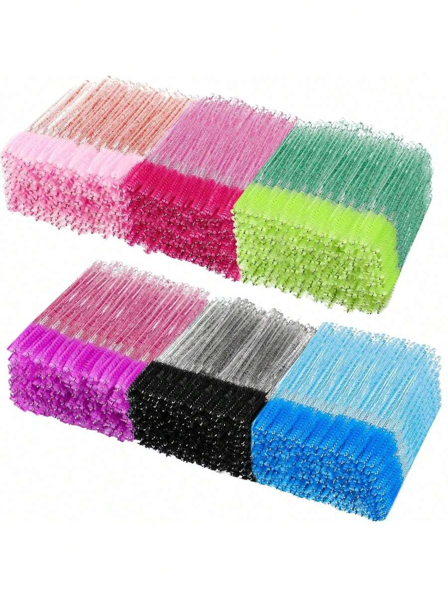 100 Pcs Disposable Mascara Wands Bulk Mascara Eyelash Brush Spoolies Makeup Applicator Eyelash Wands For Eye Lash Extension, Eyebrow Comb, Eyebrow Brush,Eyeshadow Brush,Spoolie,Spoolie Brush - Rectangle - View 1