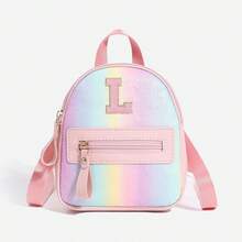 1 chiếc balo nữ cổ điển dễ thương với 26 chữ cái từ A-Z, thiết kế dây đeo vai có thể điều chỉnh, món quà lý tưởng cho ngày Valentine, phù hợp cho sử dụng hàng ngày, ngoài trời, trường học, du lịch, leo núi, dễ mang theo. - Hồng - Xem 22