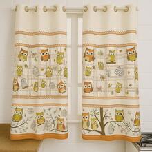 Oxford Kitchen Curtain, Plain And Patterned, 2.00 X 1.50 – Charm And Practicality - Owl - View 1