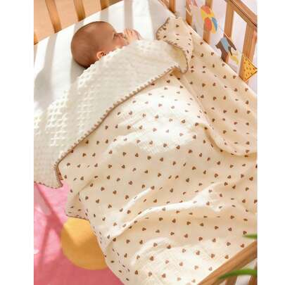 1pc Baby Blanket, Infant Fleece Throw Blanket, Multi-Bear Design, All Season Use, Portable For Newborn, Toddler, Stroller
