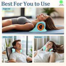 Upgrade 3 In 1 Neck Shoulder Massager With 3D Kneading, Portable Hands-Free U-Shape Design For Home, Office, Car Use - Blue - View 5