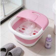 Bañera plegable de 1 pieza para el hogar, calentador de pies spa masajeador, terapia infrarroja pie spa masajeador, - Rosa - Ver 7