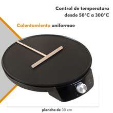 Crepera Eléctrica Antiadherente 30 cm con Temperatura Ajustable 1000W ADIR 17020 - Tipo de Enchufe A USA (110-127V) - Ver 3