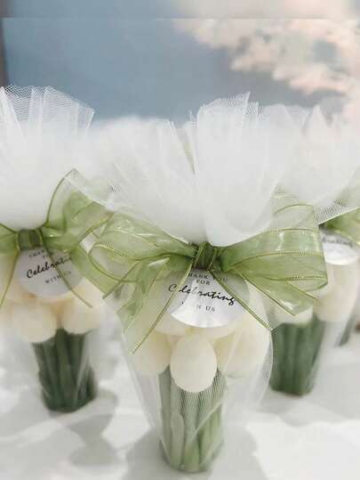 Tulip Bouquet Candles, Guest Wedding Aromatherapy Candles, Soy Wax, Souvenir Gift Boxes, Bride Bridesmaid Wedding Gifts, Mother's Day Gifts, Party Decorations, Home Decor