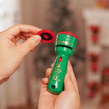 SKYQITIAN 2-In-1 Projector And Flash Light, Fun Christmas Flashlight Projector, Novel Gift Flashlight Projection Luminous Fun Educational Early Childhood Projector Lamp Suitable For Boys And Girls Fun Christmas New Year Birthday Gifts - Red - View 8
