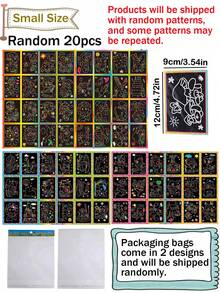 10pcs Wooden Scratch Art Set, Reveal Hidden Colorful Patterns, Suitable For Coloring And Doodling, Provides Endless Creative Drawing Fun, Ideal Gift For Holidays - Multicolor - View 14