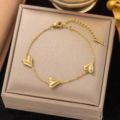 Elegant Shiny Car Interior Decor Ring, Gold Sparkling Heart-Shaped Decorative Ring, Car Interior Hanging Decor, Car Steering Wheel Decor Ring, Beautiful Bracelet Decor