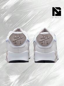 Nike Air Max 90 College Grey Racer Blue – Men's Lifestyle Sneakers – Shoes For Man -Vintage-Spring & Summer-Inspired Running Shoes, Shock-Absorbing Comfort, Gym To Streetwear Casual Wear-Mother's Day Gifts-Father's Day Gift– DM0029 110 - White/College Grey/Summit White/Racer Blue - 查看 4