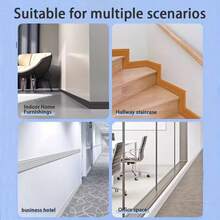1pc 2m/78.74in Self-Adhesive Baseboard Wall Sticker, 3D Skirting Board Decor Wallpaper For TV Background, Easy To Install And Remove Flooring Corner Trim Sticker For Home - Multicolor - View 11