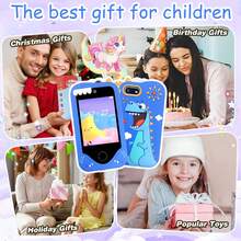 Children's Toy Mobile Phone, Birthday Gifts For Boys And Girls Aged 3-12, Children's Smart Phone, Detective Puzzle Learning Toy, With 2.8-Inch Touch Screen, Music And Video Games - 彩色 - 查看 4