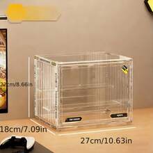1pc Retail Display Cabinet Acrylic Display Case Dust-Proof Collectible Figurine Display Shelf Storage Box - Multicolor - View 11