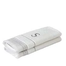 - Juego de Toallas de Mano con Monograma Casual, S, 16 x 26 Pulgadas, Color Blanco, 2 Unidades,41039385 - Verde Pastel - Ver 5