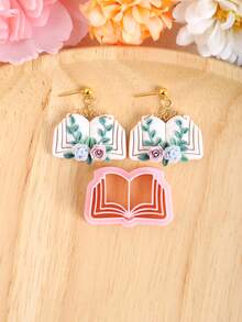 Childlike Style Polymer Clay Cutters, Cute Cartoon Shape Clay Cutter Molds For DIY Earring Jewelry Making, DIY Soft Pottery Pendant Earrings Tools, No Battery Needed - Clay Cutters - View 10