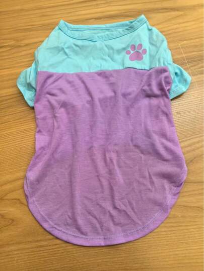 轻便夏季宠物服装，适用于猫狗、贵宾犬、布偶猫、蓝猫，多巴胺系列，紫色防晒外套