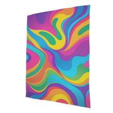 Frazada de Flannel Ultra Suave  Calientita, Ligera y Cómoda Ideal para Cama, Sofá y Viaje Diseños abstractos - Multicolor - Ver 6