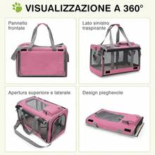 Zaino per animali domestici - Rosa Mix - Visualizzare 4