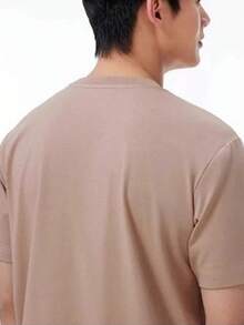 CAMEL CROWN Men's Outdoor Quick-Dry T-Shirt, Lightweight Breathable Moisture-Wicking Cooling Sun Protection Round Neck Short Sleeve T-Shirt, Summer - Peach Wood - View 3