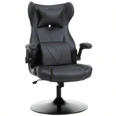 Ergonomic Office/Gaming Chair With Height Adjustment, Tilt Function And Black Padded Seat, For Office And Teleworking.