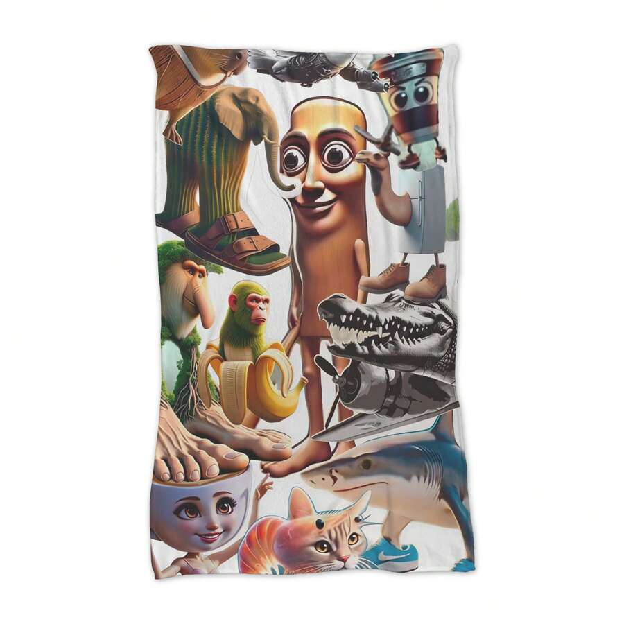 Frazada de Flannel Ultra Suave – Calientita, Ligera y Cómoda | Ideal para Cama, Sofá y Viaje de Italian Brianrot - Camel - Ver 1