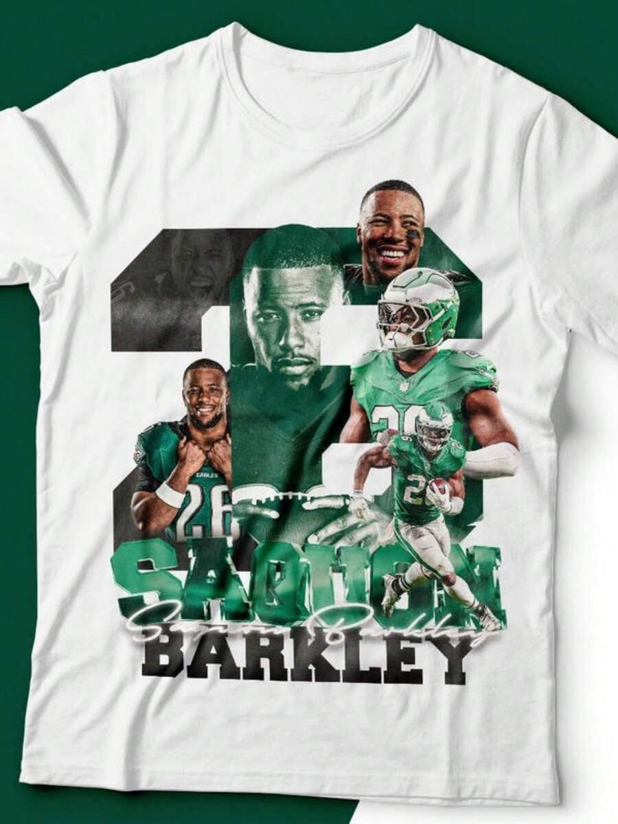 Saquon Barkley Philadelphia Shirt Design - White - View 1