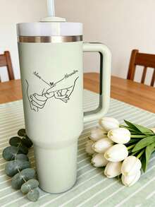 1pc Custom Valentine's Day Water Bottle, Personalized With Text, Perfect For Daily Use And Romantic Gifts - Multicolor - View 6