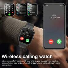 1.83" Full Touch Screen Smart Watch, With Message, Call, Pedometer, Alert, Compatible With IPhone & Android, Fitness Tracker, Suitable Gift For Women & Men, Birthday Present - Multicolor - View 5